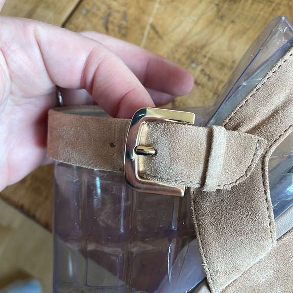 Nude Open Toe Heels - Picture 4 of 6